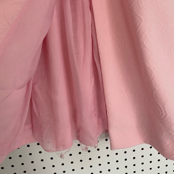 50’s 60’s 70’s Vintage Baby Pink Long Jacket - Picture 6 of 11